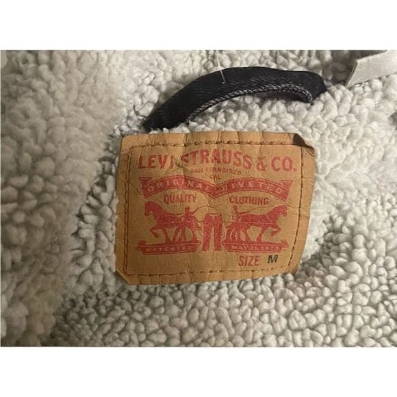 Levi’s Sherpa Denim Jacket Size Medium Brand New - Picture 10 of 15